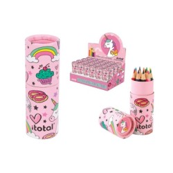 Crayones con estuche Kids UNICORN - expositor 24 uds