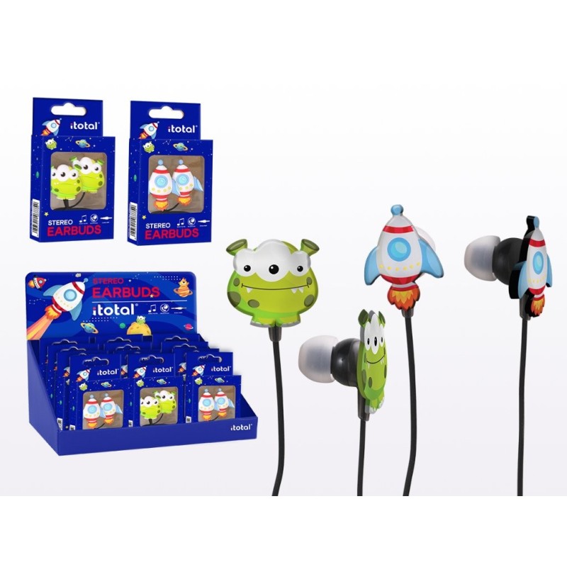 Auriculares SPACE ADVENTURE - expositor 15 uds Auriculares SPACE ADVENTURE - expositor 15 uds