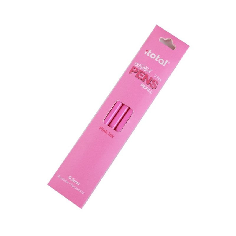 Set de 3 piezas de Recambio de Tinta Borrable Rosa Set de 3 piezas de Recambio de Tinta Borrable Rosa