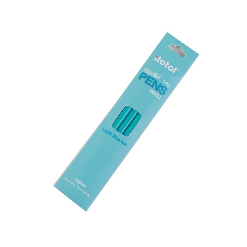 Set de 3 piezas de Recambio de Tinta Borrable Azul Claro Set de 3 piezas de Recambio de Tinta Borrable Azul Claro