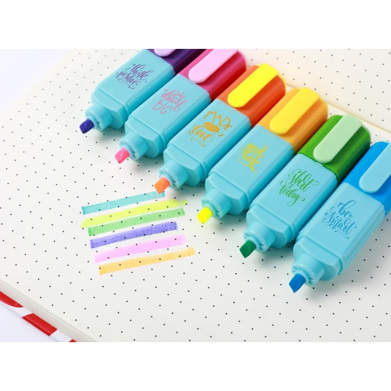 Set 6 marcadores de colores MACARON - expositor 24 uds Set 6 marcadores de colores MACARON - expositor 24 uds