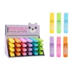 Marcador Borrable en forma de oso MACARON - expositor 24 uds