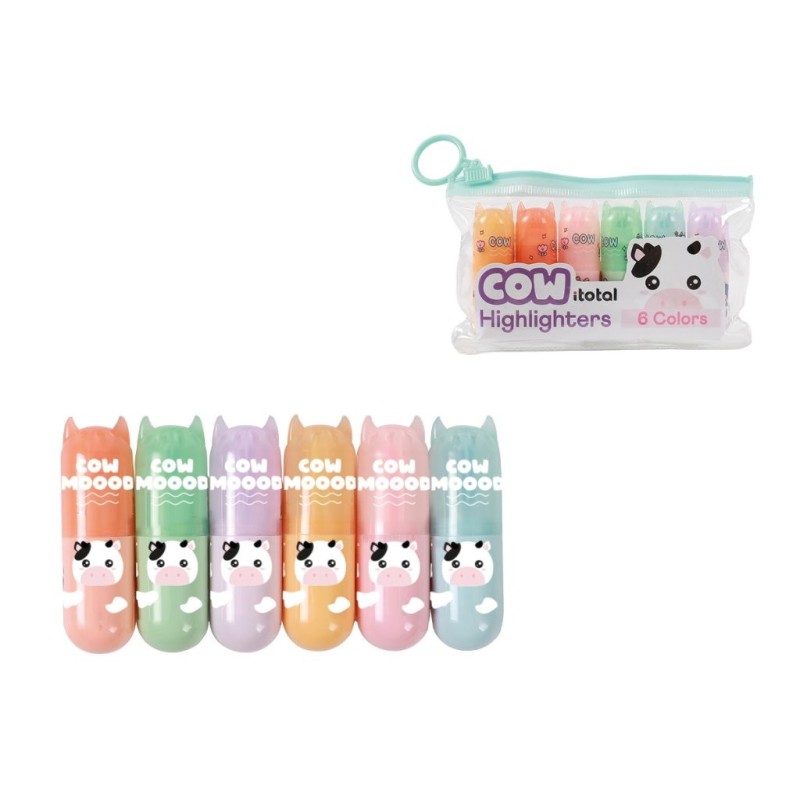 Mini resaltadores Vaquita MACARON Mini resaltadores Vaquita MACARON