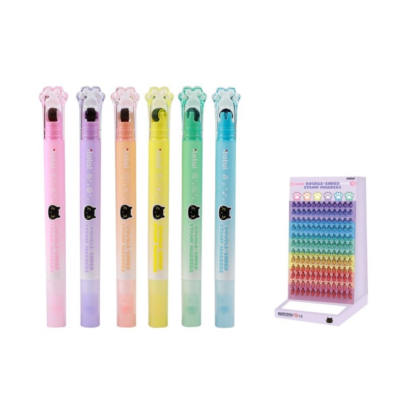 Resaltadores 2 en 1 surtidos - expositor 144 uds Resaltadores 2 en 1 surtidos - expositor 144 uds