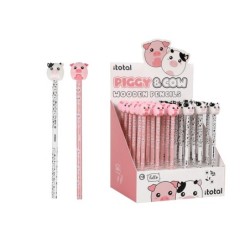 Lápiz 3D PIGGY & COW - expositor 36 uds