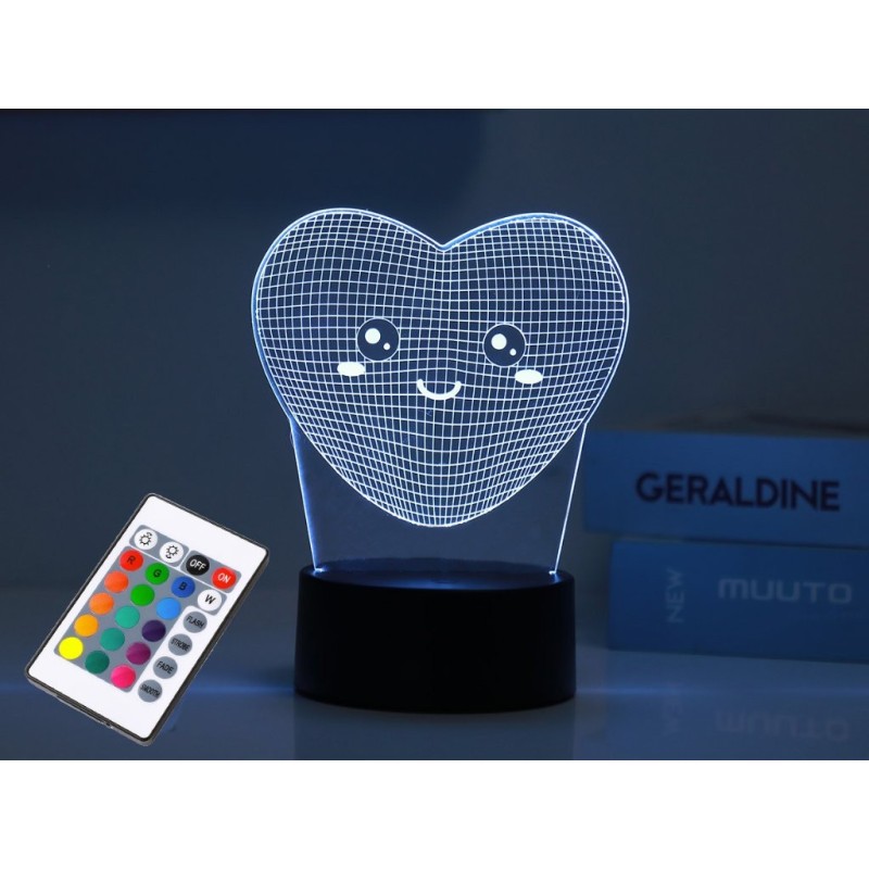 Lámpara LED 3D FOLLOW YOUR HEART Lámpara LED 3D FOLLOW YOUR HEART