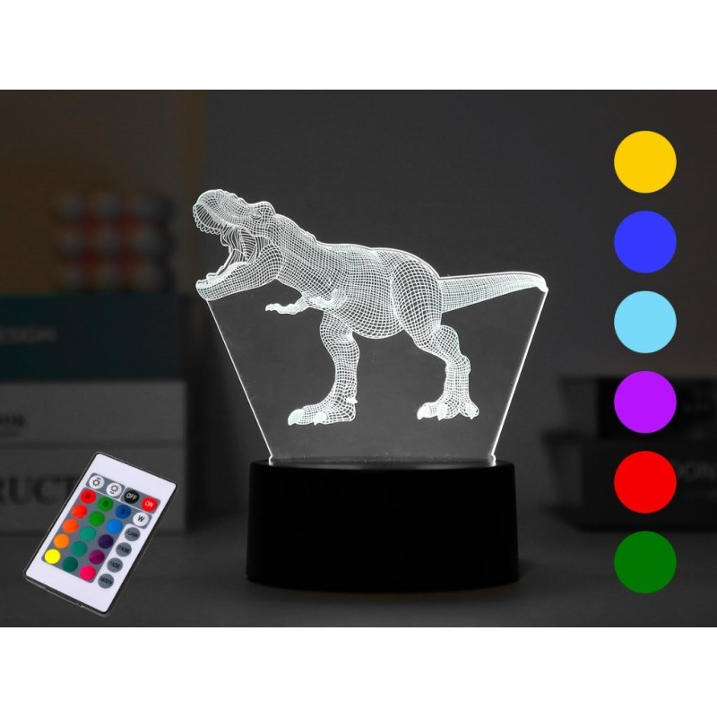 Lámpara LED 3D T-Rex Lámpara LED 3D T-Rex