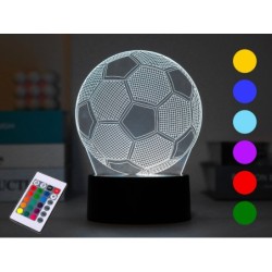 Lámpara LED 3D Balón de fútbol