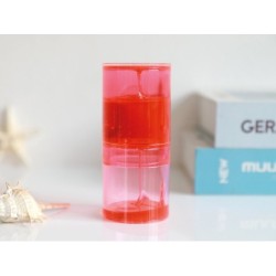 Reloj de arena gel rojo