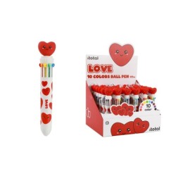 Bolígrafo Multicolor FOLLOW YOUR HEART - expositor 36 uds