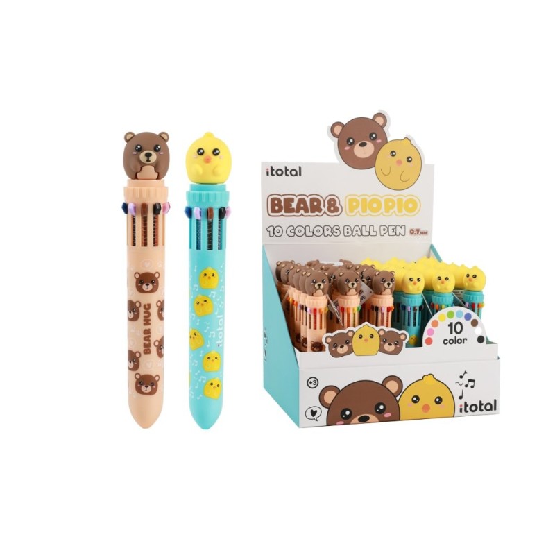 Bolígrafo Multicolor BEAR & PIO PIO - expositor 36 uds Bolígrafo Multicolor BEAR & PIO PIO - expositor 36 uds