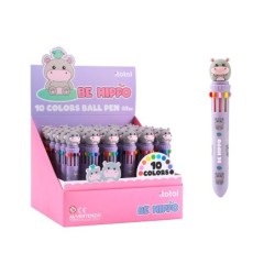 Boligrafo Multicolor HIPPO - expositor 36 uds
