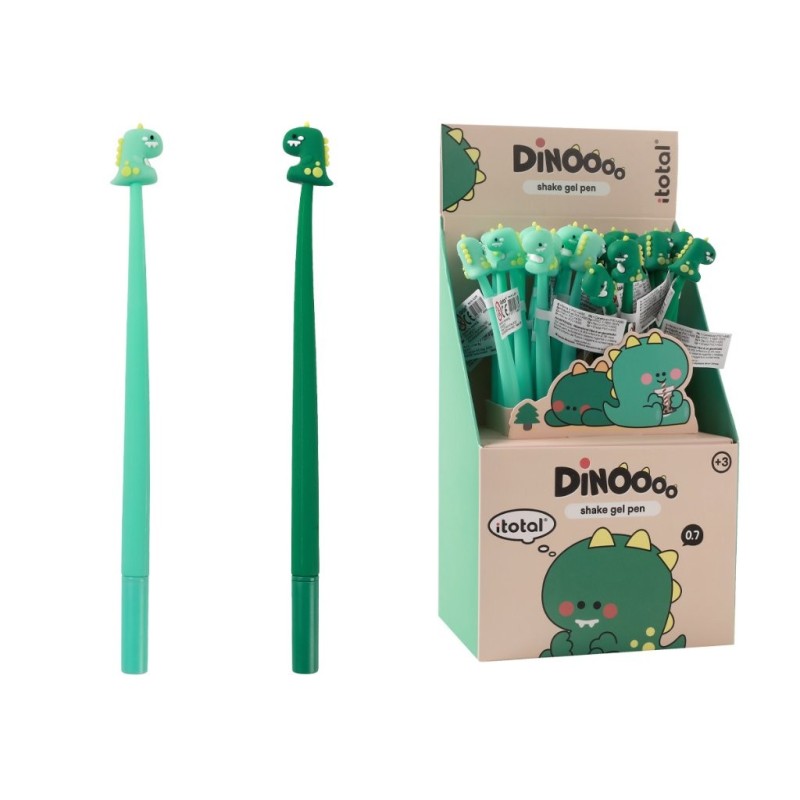 Bolígrafo Flexible Dinosaurio - expositor 24 uds Bolígrafo Flexible Dinosaurio - expositor 24 uds