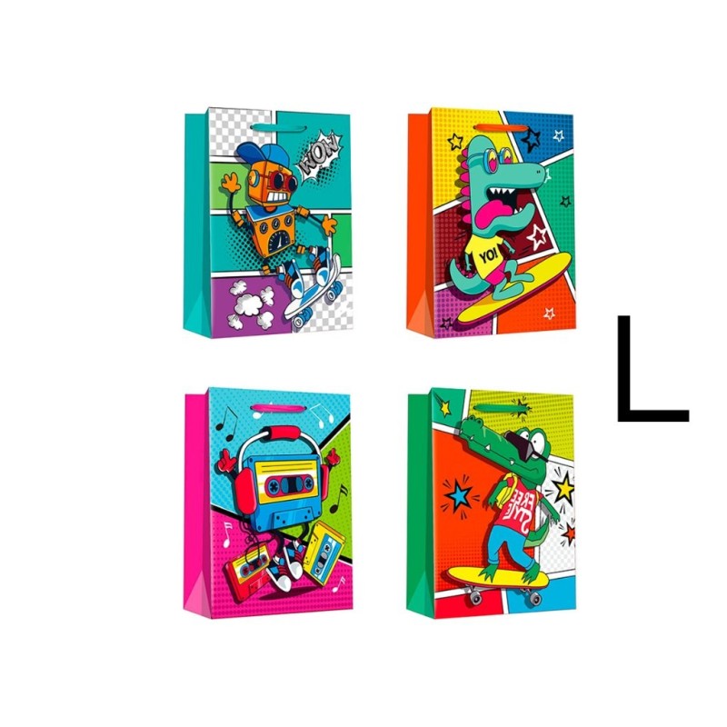 Bolsa de Regalo Pop Cartoon L Bolsa de Regalo Pop Cartoon L