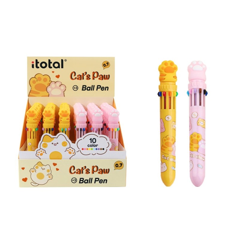 Bolígrafo Multicolor Pata - expositor 36 uds Bolígrafo Multicolor Pata - expositor 36 uds