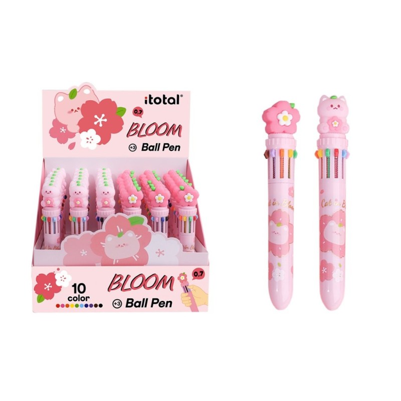 Bolígrafo Multicolor Flor - expositor 36 uds Bolígrafo Multicolor Flor - expositor 36 uds