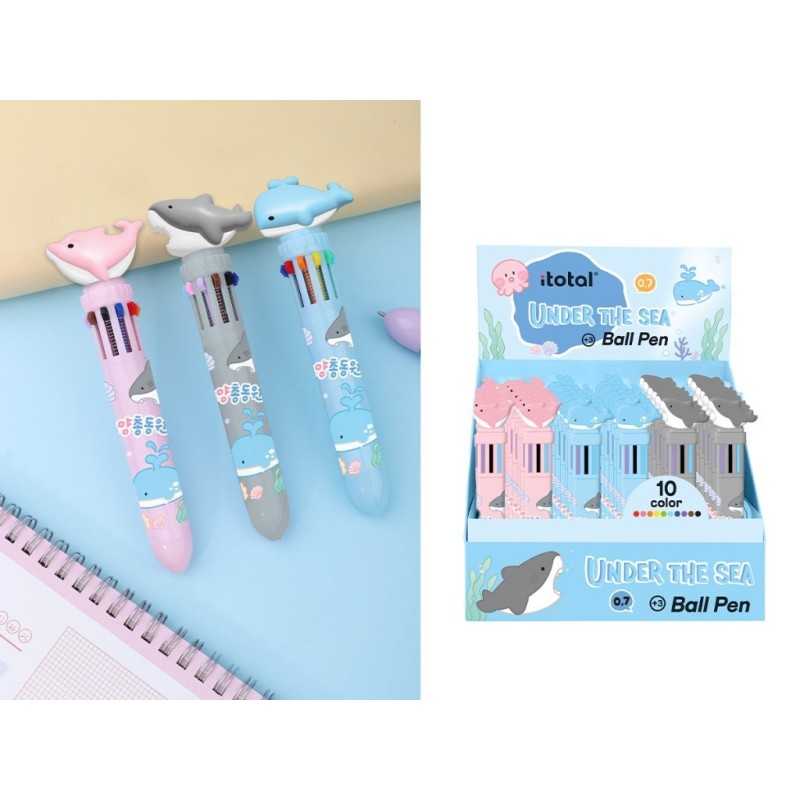 Bolígrafo Multicolor Delfín - expositor 36 uds Bolígrafo Multicolor Delfín - expositor 36 uds