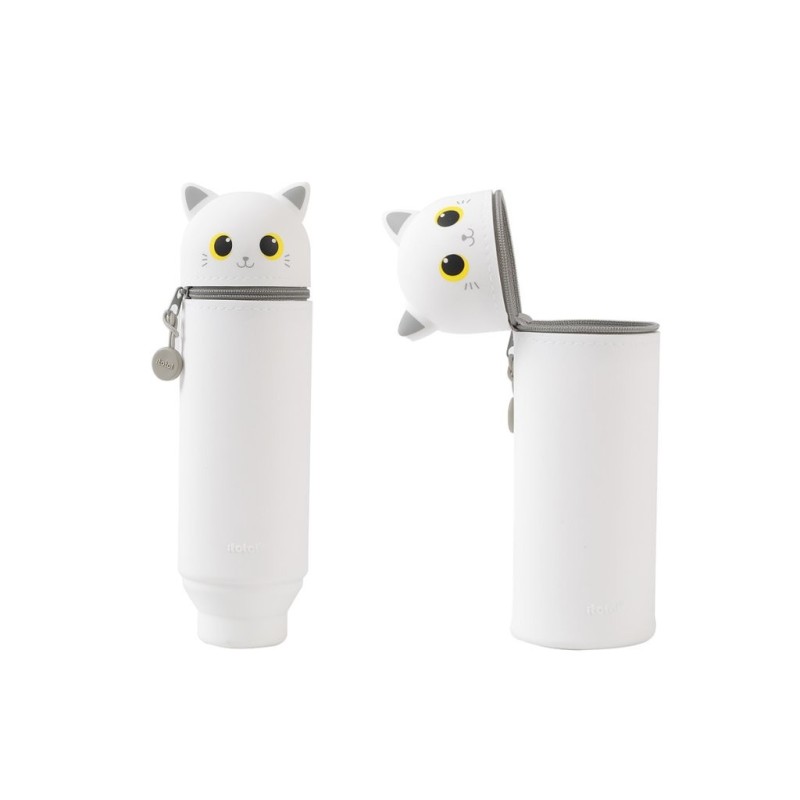 Estuche de silicona WHITE CAT Estuche de silicona WHITE CAT
