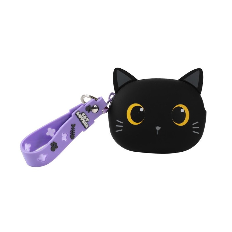 Monedero de silicona BLACK CAT Monedero de silicona BLACK CAT