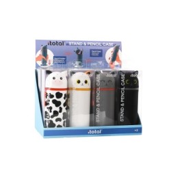 Estuches de silicona surtidos - expositor 12 uds