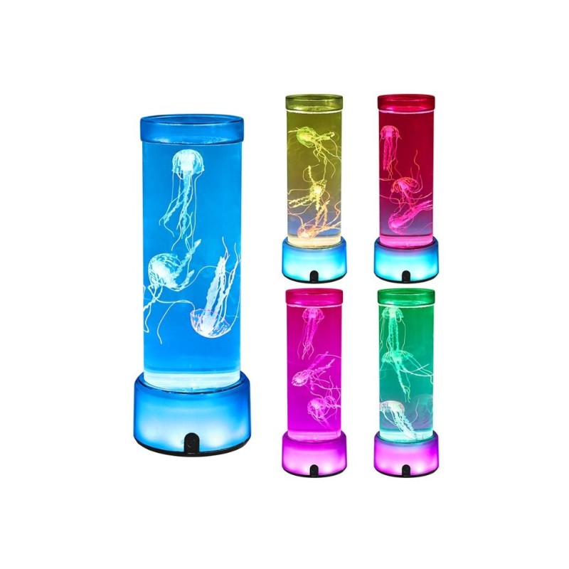 Lámpara medusa con base que cambia de color Lámpara medusa con base que cambia de color