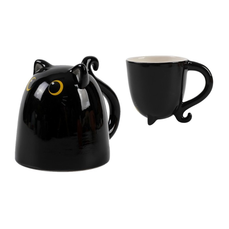 Taza de Cerámica Up & Down BLACK CAT Taza de Cerámica Up & Down BLACK CAT