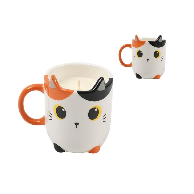 Taza con Vela ORANGE CAT Taza con Vela ORANGE CAT