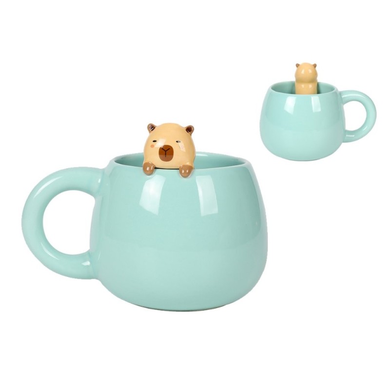 Taza de Cerámica con Charm CAPYBARA Taza de Cerámica con Charm CAPYBARA