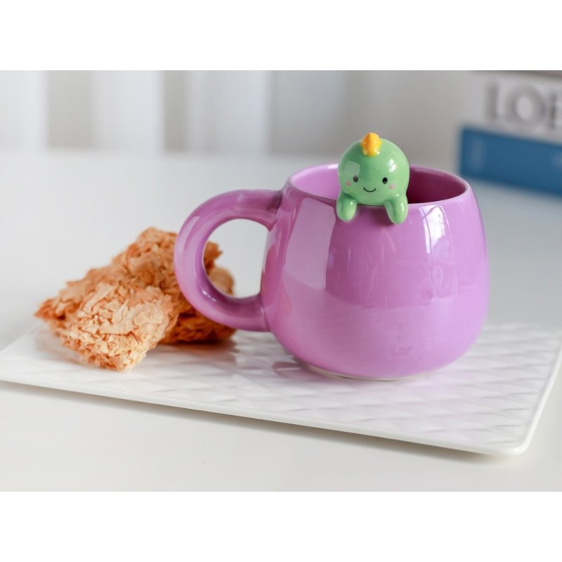 Taza de Cerámica con Charm HELLO DINO Taza de Cerámica con Charm HELLO DINO