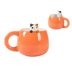 Taza de Cerámica con Charm ORANGE CAT