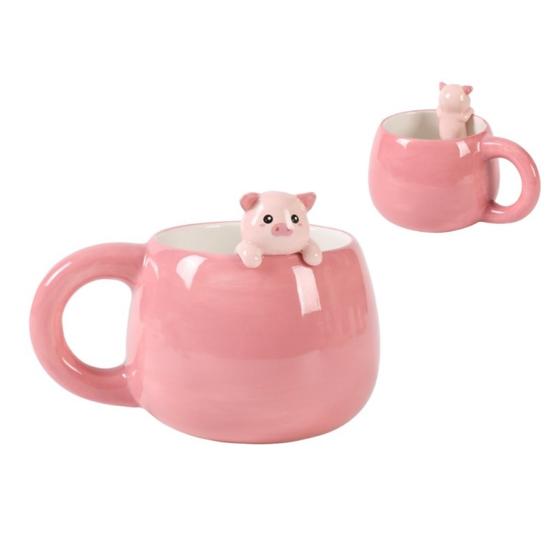 Taza de Cerámica con Charm PIGGY Taza de Cerámica con Charm PIGGY