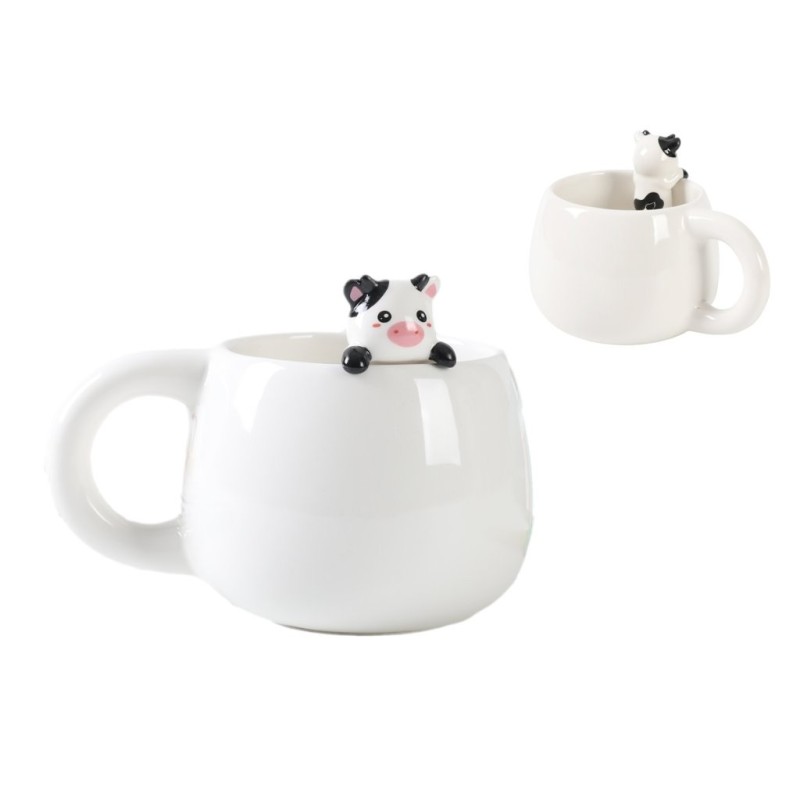 Taza de Cerámica con Charm COW Taza de Cerámica con Charm COW
