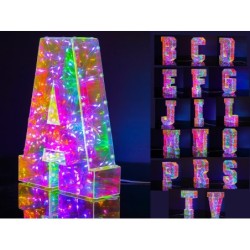Luces LED en forma de letras surtidas 18 uds (A,B,C,D,E,F,G,I,J,L,M,N,O,P,R,S,T,V)