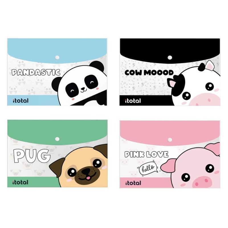 Carpetas de Documentos surtidas PANDASTIC, PIGGY, COW & PUG Carpetas de Documentos surtidas PANDASTIC, PIGGY, COW & PUG