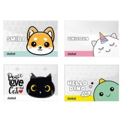 Carpetas de Documentos surtidas HELLO DINO, SHIBA, UNICORN & CAT