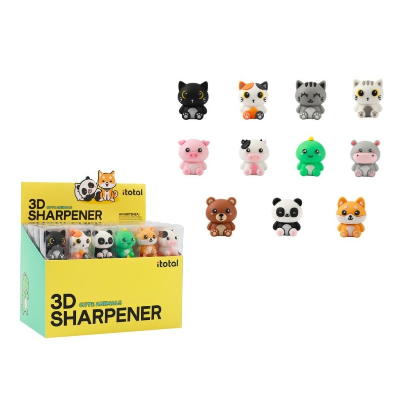 Sacapuntas 3D surtidos - expositor 48 uds Sacapuntas 3D surtidos - expositor 48 uds