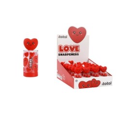 Sacapuntas FOLLOW YOUR HEART - expositor 24 uds