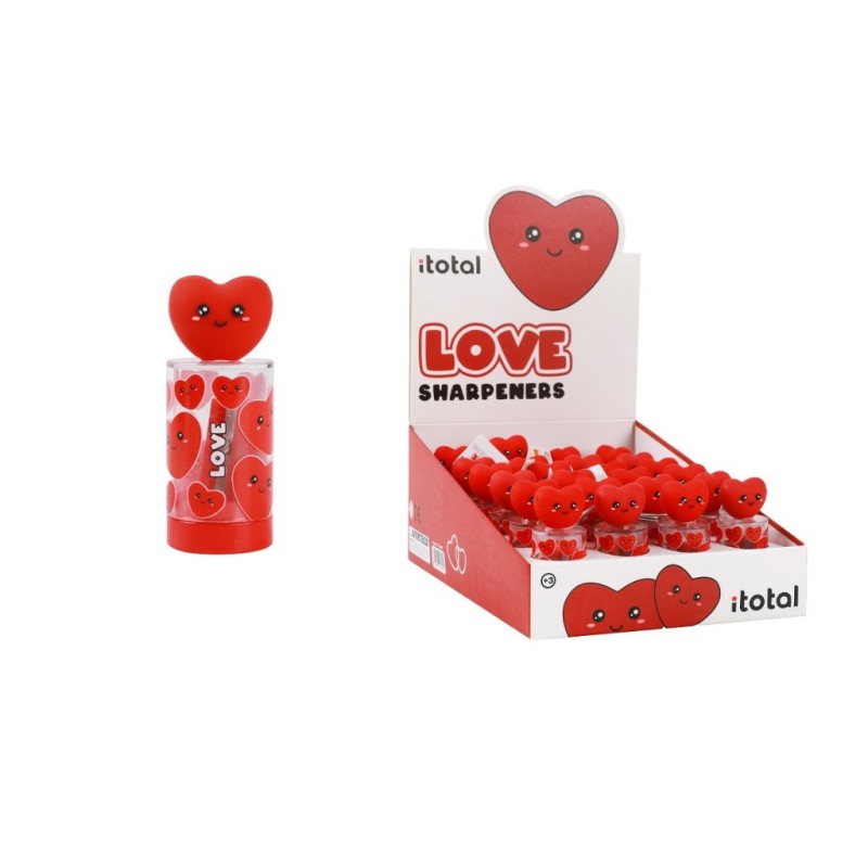 Sacapuntas FOLLOW YOUR HEART - expositor 24 uds Sacapuntas FOLLOW YOUR HEART - expositor 24 uds