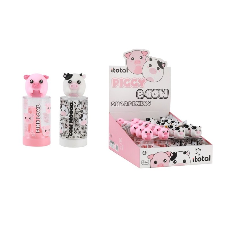 Sacapuntas PIGGY & COW - expositor 24 uds Sacapuntas PIGGY & COW - expositor 24 uds
