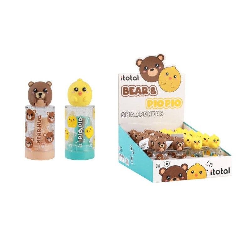 Sacapuntas BEAR & PIO PIO - expositor 24 uds Sacapuntas BEAR & PIO PIO - expositor 24 uds