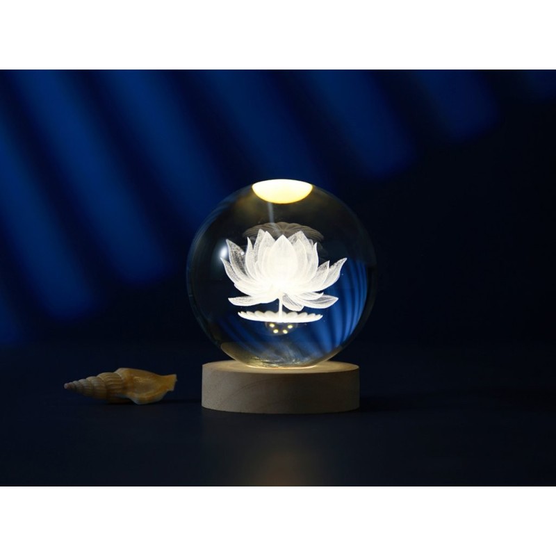 Lámpara Bola de cristal grande Lotus Lámpara Bola de cristal grande Lotus