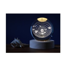 Lámpara Bola de cristal pequeña Sistema Solar
