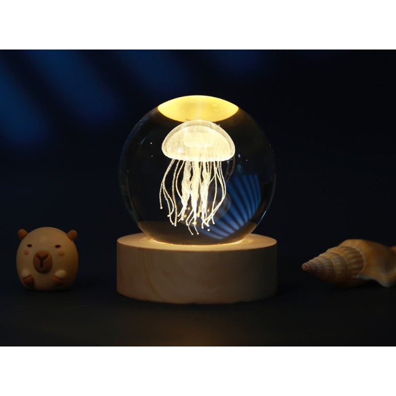 Lámpara Bola de cristal pequeña Medusa Lámpara Bola de cristal pequeña Medusa