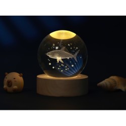 Lámpara Bola de cristal pequeña Tiburón