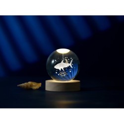 Lámpara Bola de cristal media Tiburón