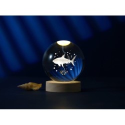 Lámpara Bola de cristal grande Tiburón