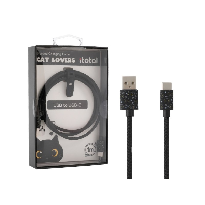 Cable USB - USB-C BLACK CAT Cable USB - USB-C BLACK CAT