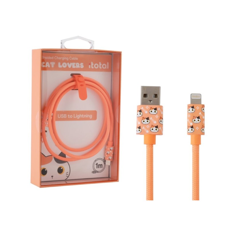 Cable USB - lightning ORANGE CAT Cable USB - lightning ORANGE CAT