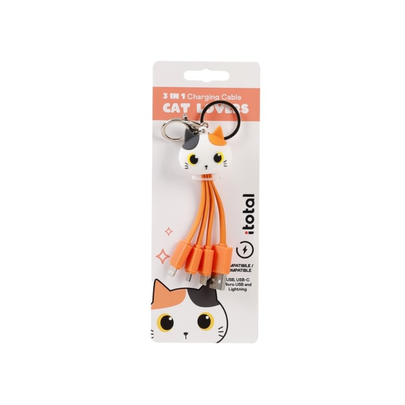 Cable 3 en 1 ORANGE CAT Cable 3 en 1 ORANGE CAT