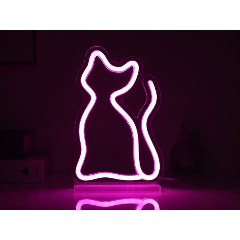Letrero LED Gato Letrero LED Gato